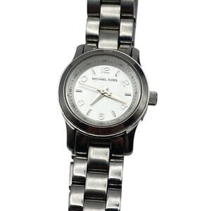 Michael Kors Women's All Stainless Steel Watch 26mm - Fresh Battery-  6.25" WR